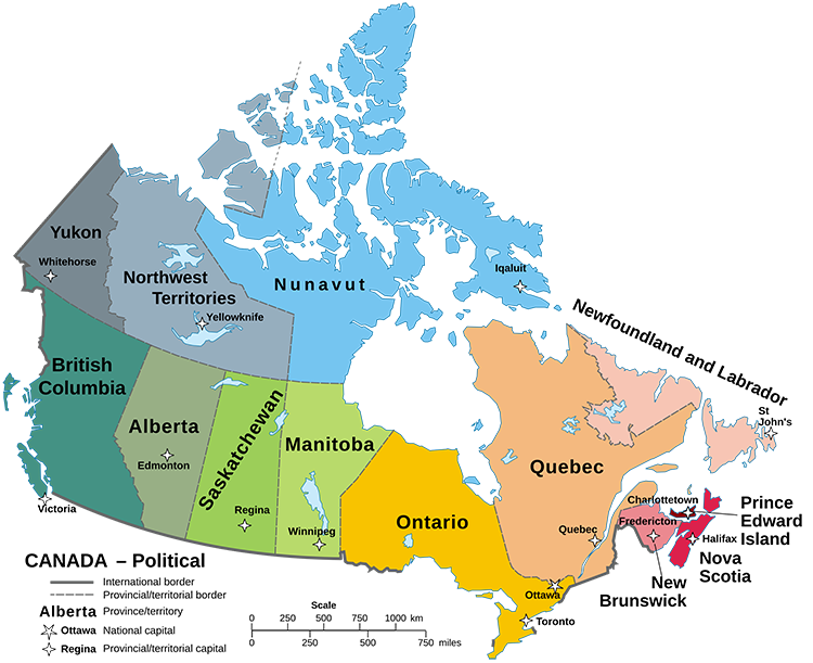 Map of Canada